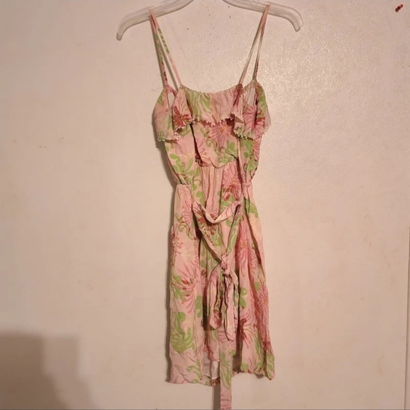 Lilly Pulitzer Darcia Silk Dress Lined Size 4 - Picture 5 of 9
